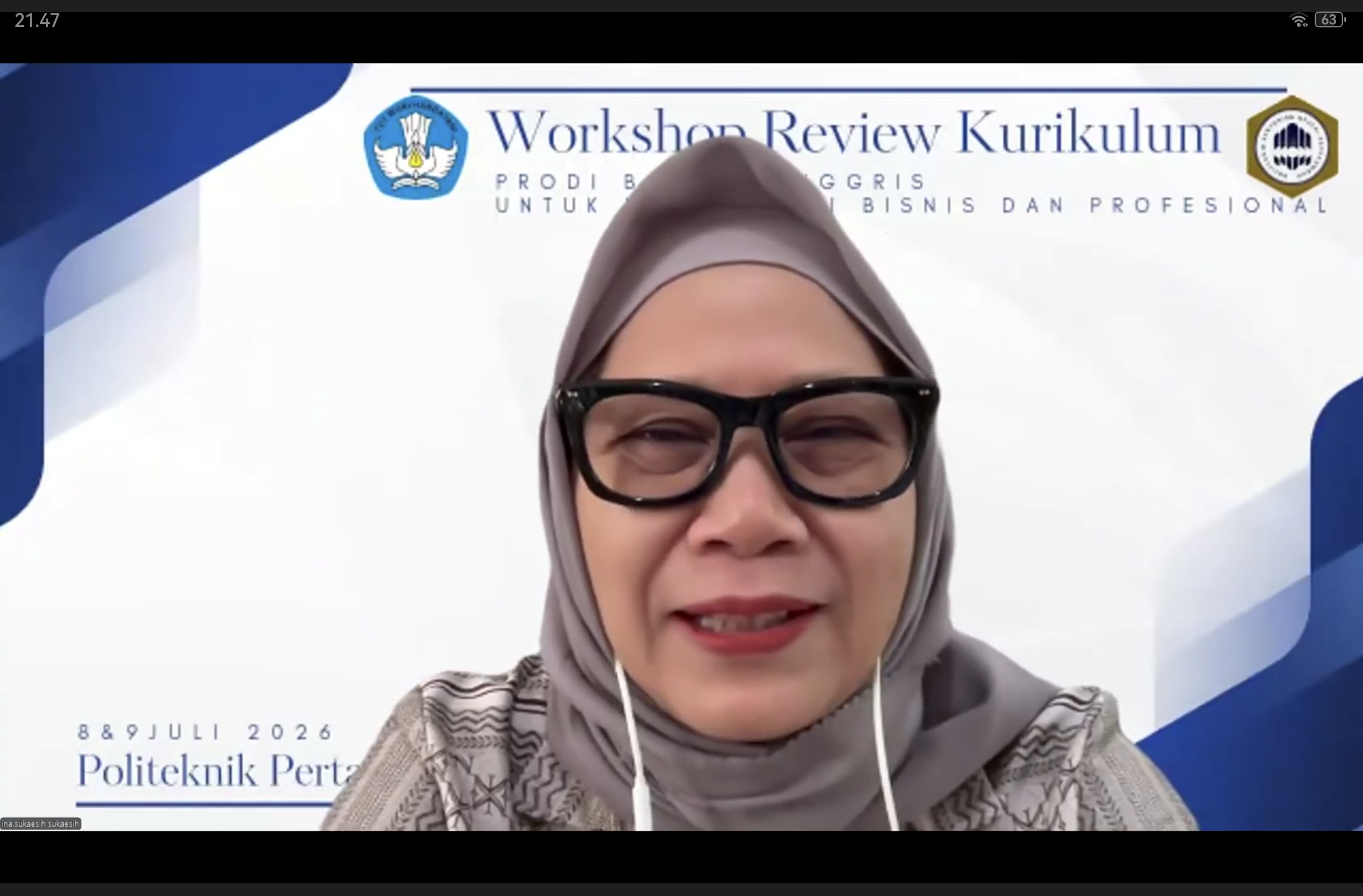 Workshop Peninjauan Kurikulum Prodi BINGPRO