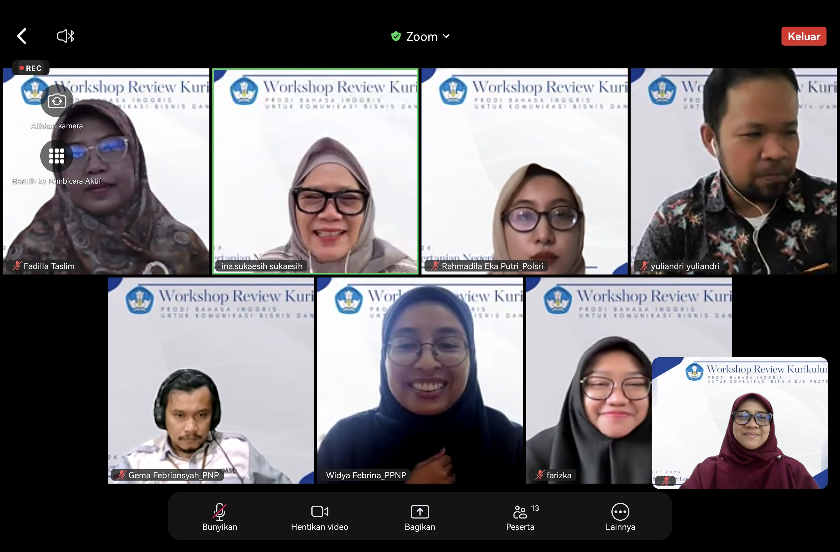 Workshop Peninjauan Kurikulum 8 & 9 Juli 2026